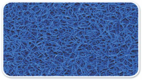 Textura do capacho de vinil na cor Azul royal