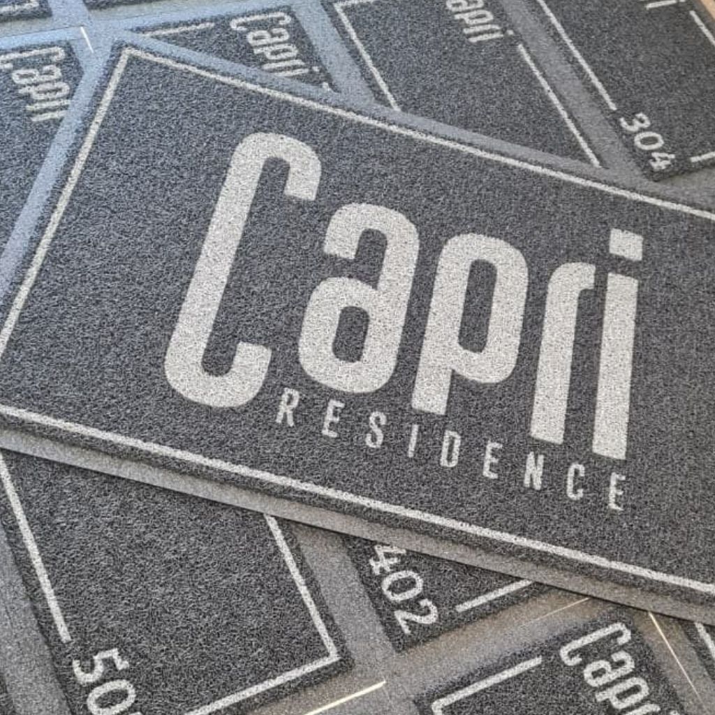 Tapetes personalizados para condomínios e residências produzidos pela Studio dos Tapetes